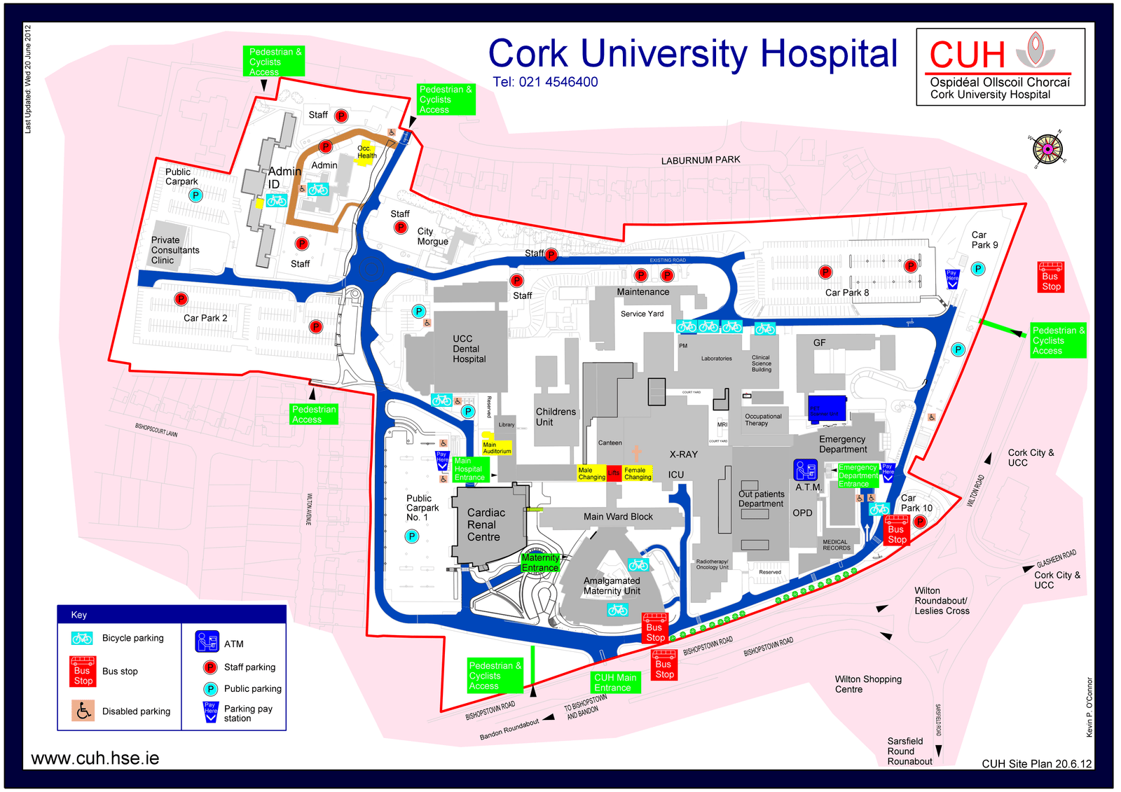 Cork University Hospital Map